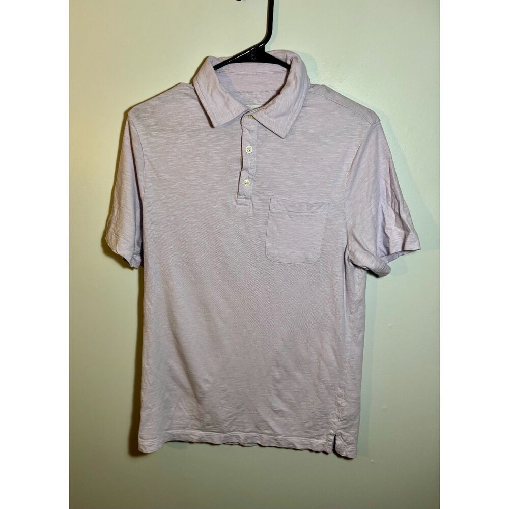 Goodfellow & Co Men’s Polo Shirt Lavender Lilac Short Sleeve Pocket Size M